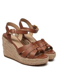Lauren Ralph Lauren - LAUREN RALPH LAUREN Espadryle Soffia 802953961001 Brązowy. Kolor: brązowy. Materiał: skóra #3