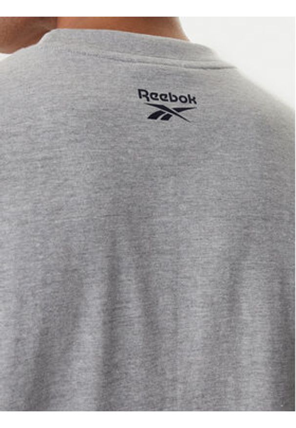 Reebok T-Shirt Beglin RK25554CCM Szary Relaxed Fit. Kolor: szary. Materiał: bawełna