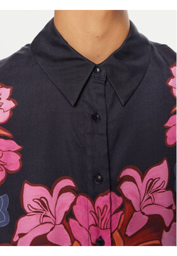 Ted Baker Koszula 275624 Granatowy Loose Fit. Kolor: niebieski. Materiał: wiskoza