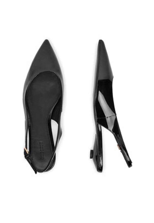 Gino Rossi - GINO ROSSI Baleriny VICI-V1895-105-2 Czarny. Kolor: czarny. Materiał: lakier, skóra