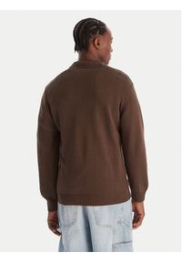Quiksilver Sweter Salt Water EQYSW03326 Brązowy Regular Fit. Kolor: brązowy. Materiał: bawełna #5