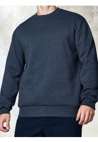 Sinsay - Bluza z długim rękawem - granatowy. Kolor: niebieski. Długość rękawa: długi rękaw. Długość: długie