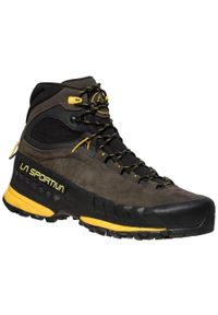 LA SPORTIVA - Buty trekkingowe męskie La Sportiva TX5 GTX. Wysokość cholewki: za kostkę. Kolor: wielokolorowy, czarny, żółty, szary. Materiał: syntetyk, zamsz, materiał. Szerokość cholewki: normalna