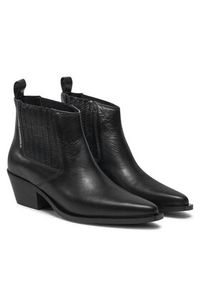 Karl Lagerfeld - KARL LAGERFELD Botki KL33244 Czarny. Kolor: czarny. Materiał: skóra