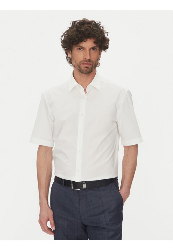 BOSS Koszula H-Joe 50539774 Biały Regular Fit. Kolor: biały. Materiał: bawełna