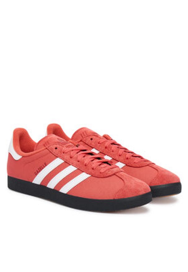 Adidas - adidas Sneakersy Gazelle JR6295 Czerwony. Kolor: czerwony. Materiał: zamsz, skóra. Model: Adidas Gazelle
