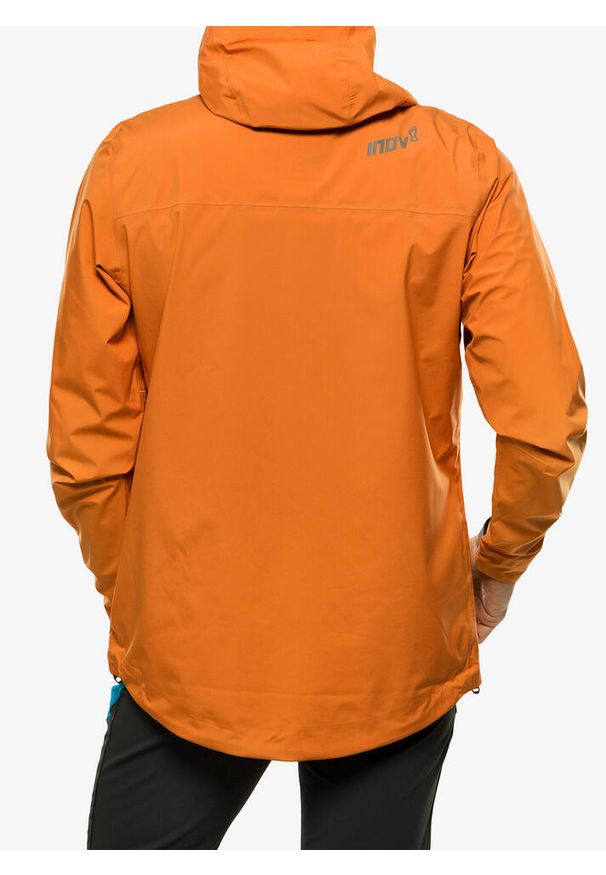 Kurtka przeciwdeszczowa męska Inov-8 Venturelite Jacket FZ. Kolor: pomarańczowy