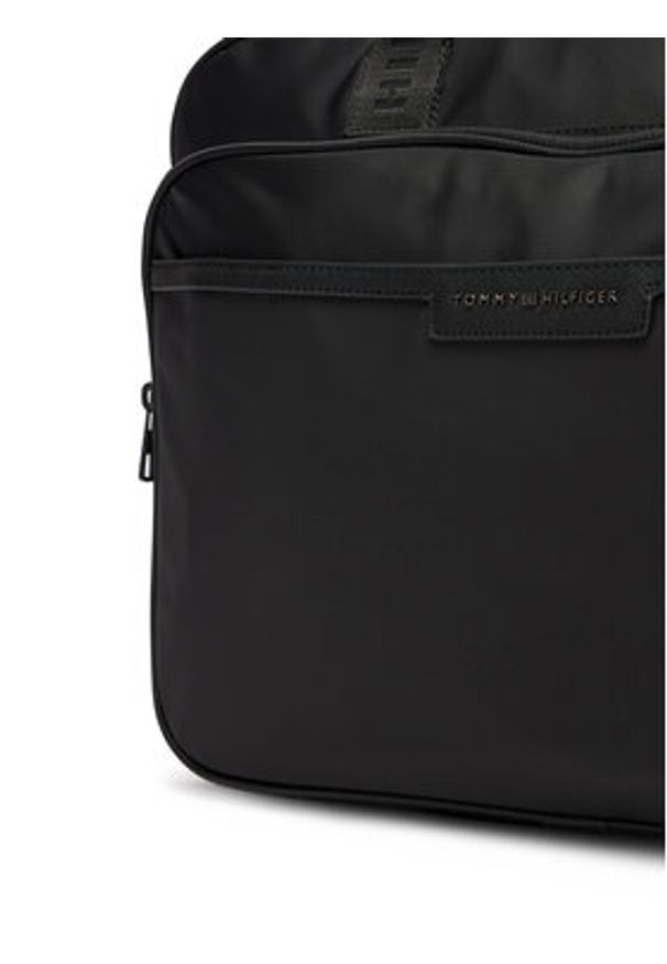 TOMMY HILFIGER - Tommy Hilfiger Torba na laptopa Th Repreve Computer Bag AM0AM13466 Czarny. Kolor: czarny. Materiał: materiał