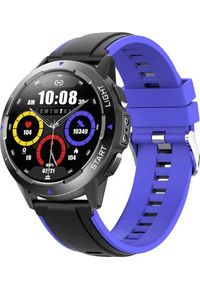 Smartwatch Bakeeley NY28 Czarno-fioletowy. Rodzaj zegarka: smartwatch. Kolor: fioletowy, wielokolorowy, czarny