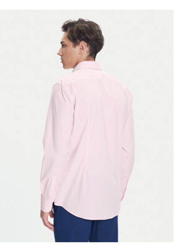 BOSS Koszula H-Hank 50469345 Różowy Slim Fit. Kolor: różowy. Materiał: bawełna