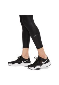 Legginsy damskie treningowe Nike One DC7174. Materiał: materiał, poliester, skóra, tkanina. Technologia: Dri-Fit (Nike). Wzór: gładki. Sport: fitness #3