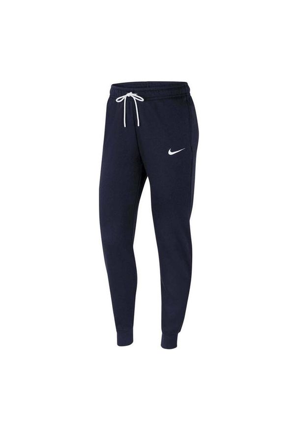 Nike - Spodnie Do Biegania Park 20 Fleece Dla Kobiet. Kolor: niebieski. Długość: długie