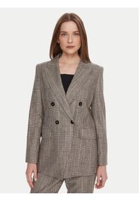 Marella Marynarka Rob 2523046081 Szary Regular Fit. Kolor: szary. Materiał: wiskoza