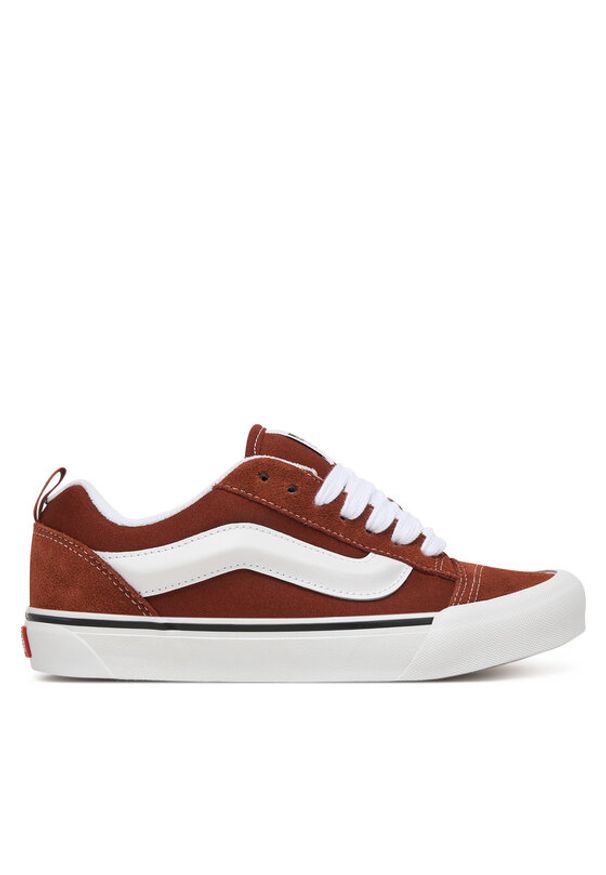 Vans Tenisówki Knu Skool VN000D22FSB1 Bordowy. Kolor: czerwony. Materiał: zamsz, skóra
