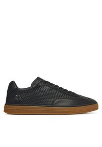 TOMMY HILFIGER - Tommy Hilfiger Sneakersy Lo Lux Cut Out FM0FM05926 Czarny. Kolor: czarny. Materiał: skóra #1
