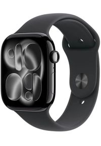 APPLE - Smartwatch Apple Watch 11 GPS + Cellular 42mm Natural Titanium Sport Band M/L Grafitowy (MF8N4WF/A). Rodzaj zegarka: smartwatch. Kolor: szary. Styl: sportowy #1