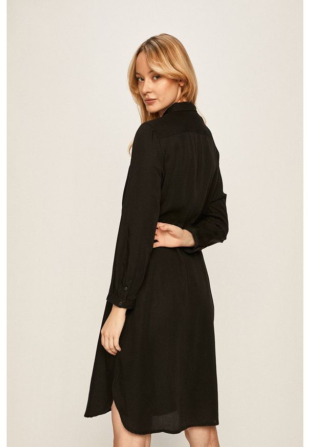 Lee - LEE 70s DRESS DAMSKA SUKIENKA BLACK L50PAB01 112111374