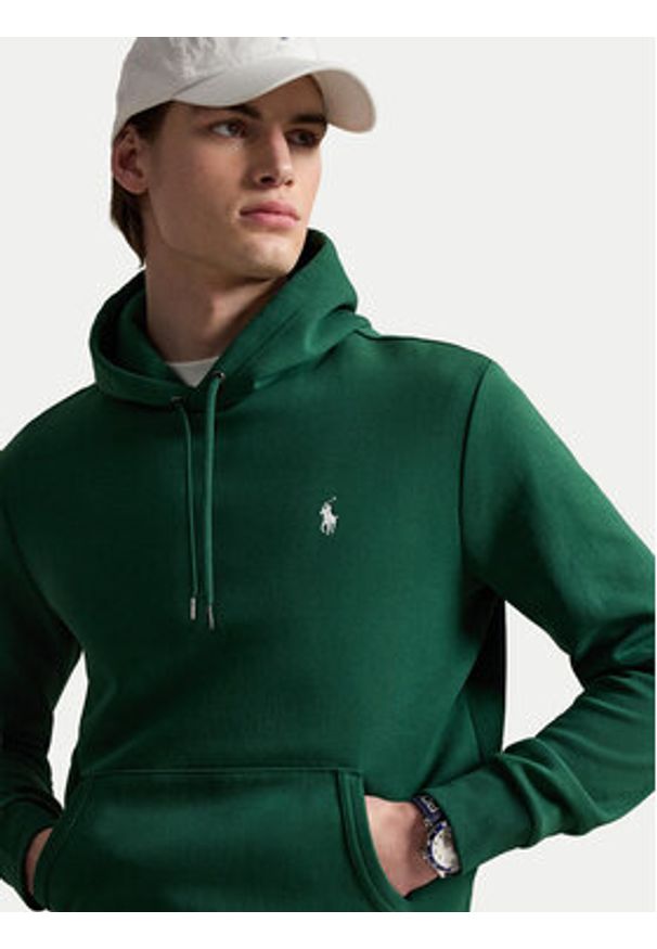 Polo Ralph Lauren Bluza 710907092502 Zielony ciemny Regular Fit. Typ kołnierza: polo. Kolor: zielony. Materiał: bawełna
