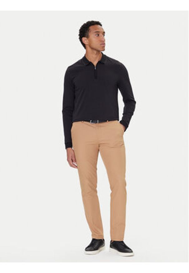 BOSS Polo H-Peduzzi 06 50549583 Czarny Regular Fit. Typ kołnierza: polo. Kolor: czarny. Materiał: bawełna