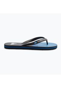 Japonki plażowe męskie Quiksilver Molokai Wordblock. Okazja: na plażę. Kolor: wielokolorowy, niebieski, szary