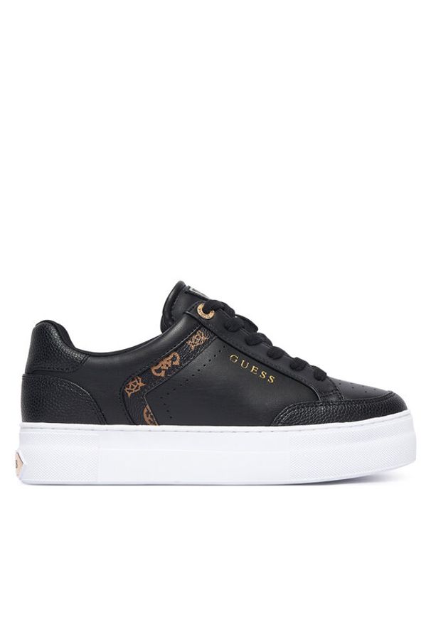 Guess Sneakersy FLTGXL ELE12 Czarny. Kolor: czarny. Materiał: skóra