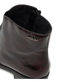 Rieker Botki Y0553-35 Bordowy. Kolor: czerwony. Materiał: syntetyk, materiał #3