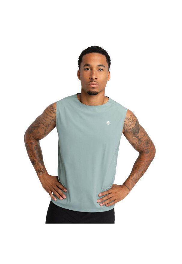 SIROKO - Męska koszulka tank top do biegania w terenie Trekking Siroko Apex Green. Kolor: zielony. Materiał: materiał. Długość rękawa: bez rękawów. Sport: turystyka piesza