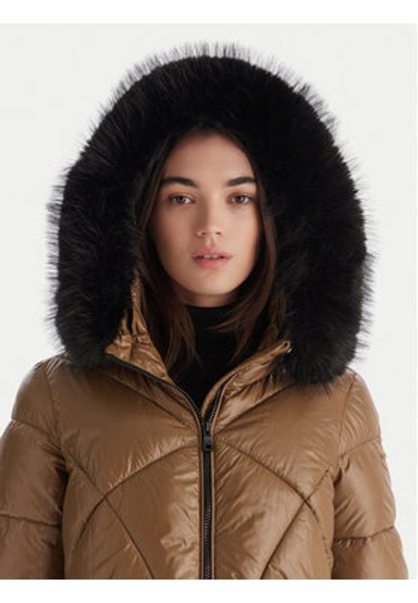 Geox Kurtka zimowa Backsie W5628S T3121 F5212 Brązowy Oversize. Kolor: brązowy. Materiał: syntetyk. Sezon: zima