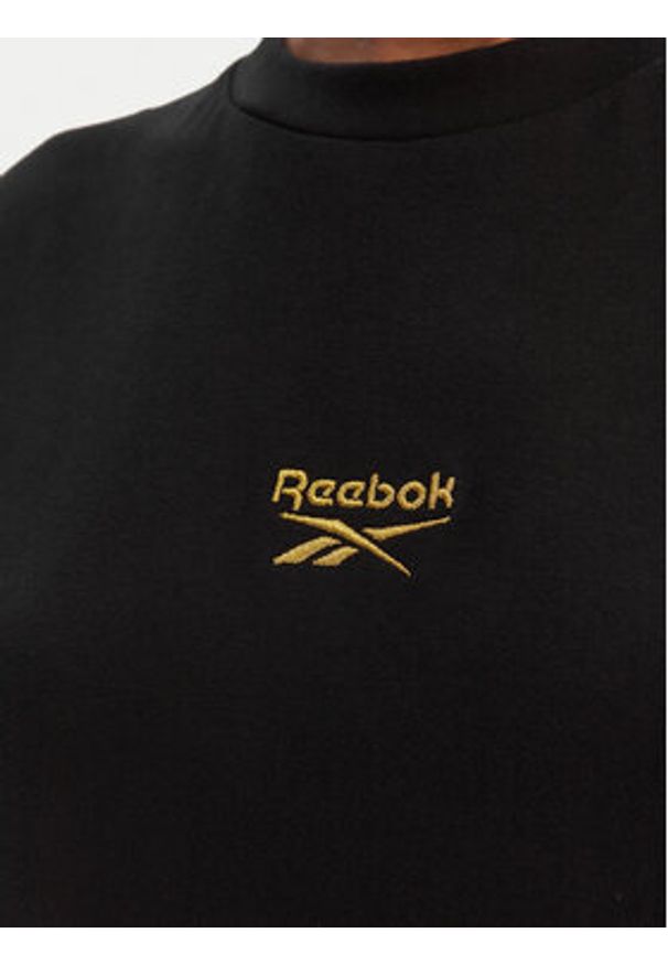 Reebok Sukienka codzienna Surya RK25502CCW Czarny Regular Fit. Okazja: na co dzień. Kolor: czarny. Materiał: bawełna. Typ sukienki: proste. Styl: casual