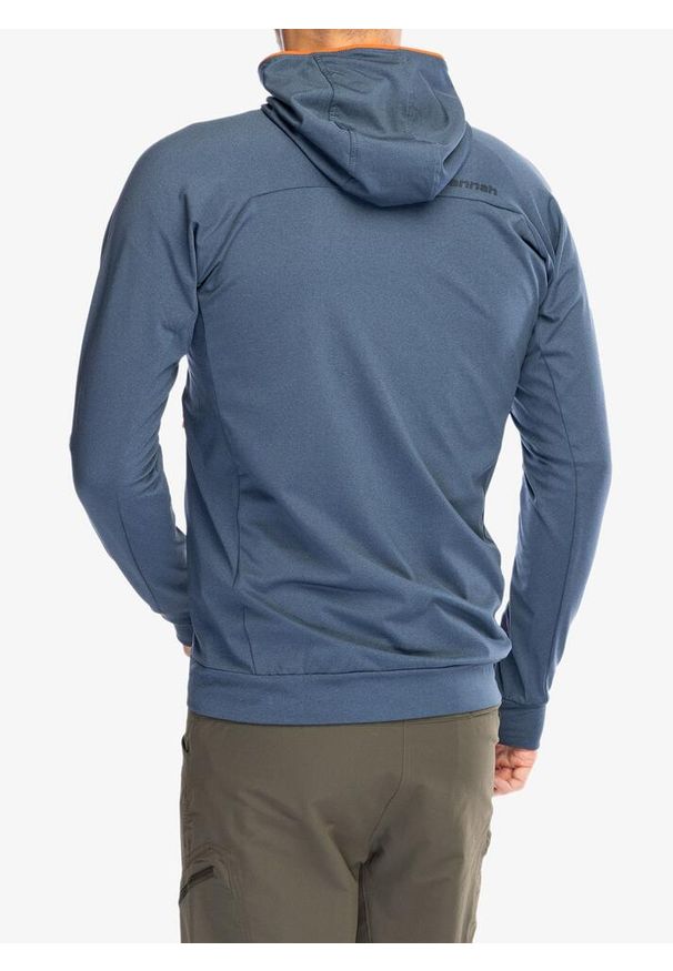 Bluza z kapturem męska Hannah Ethan Hoody. Typ kołnierza: kaptur. Kolor: niebieski. Styl: sportowy. Sport: turystyka piesza