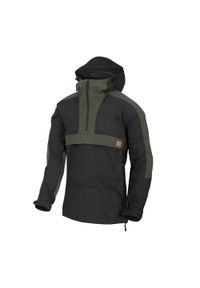 Helikon-Tex - Kurtka Anorak Woodsman - Czarny / Taiga Green. Kolor: czarny. Materiał: tkanina, materiał. Sport: outdoor