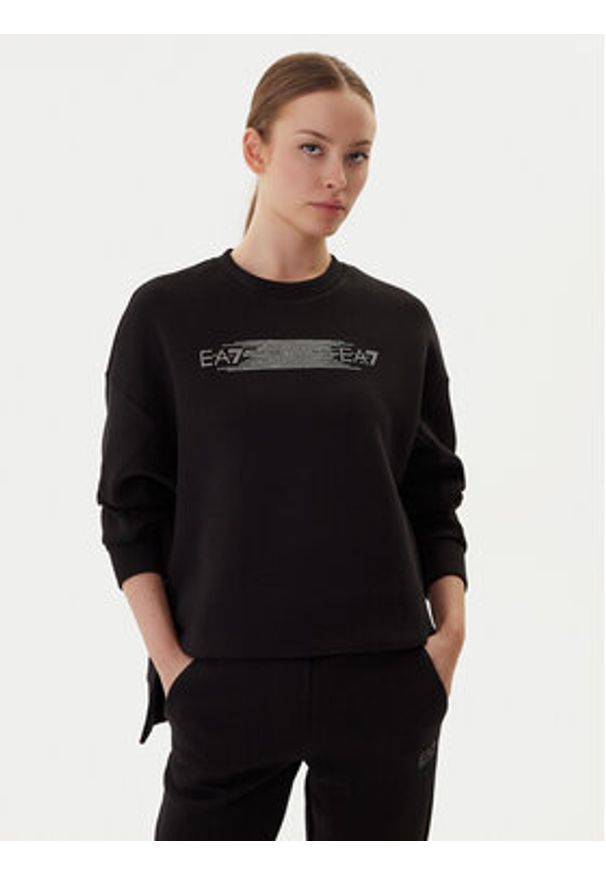 EA7 Emporio Armani Dres 7W000670 AF13151 UC001 Czarny Regular Fit. Kolor: czarny. Materiał: syntetyk, bawełna