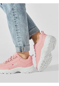 Fila Sneakersy Strada Wmn 1010560.40063 Różowy. Kolor: różowy. Materiał: skóra #5