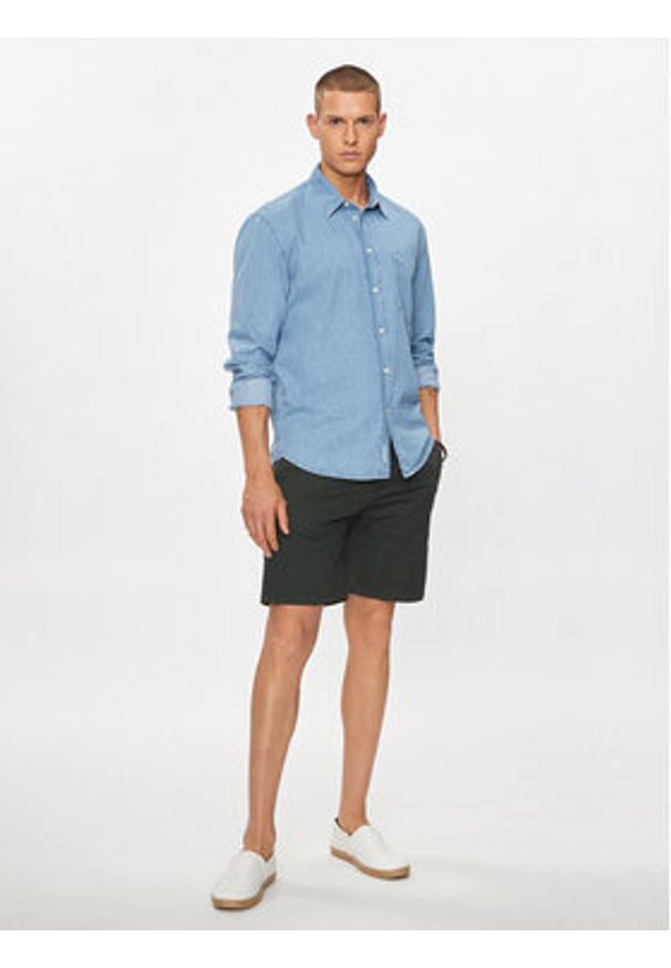 Marc O'Polo Szorty materiałowe M63 0421 15144 Zielony Regular Fit. Kolor: zielony. Materiał: bawełna