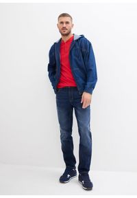 bonprix - Shirt z dekoltem henley, krótki rękaw (2 szt.), z czystej bawełny organicznej. Typ kołnierza: typu henley. Kolor: czarny. Materiał: bawełna. Długość rękawa: krótki rękaw. Długość: krótkie