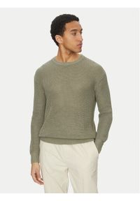 Marciano Guess Sweter 5GHR08 5863Z Zielony Regular Fit. Kolor: zielony. Materiał: len