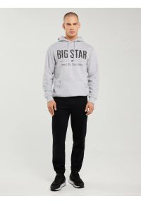 Big-Star - Spodnie męskie dresowe czarne Brutus 906. Kolor: czarny. Materiał: dresówka. Sport: fitness