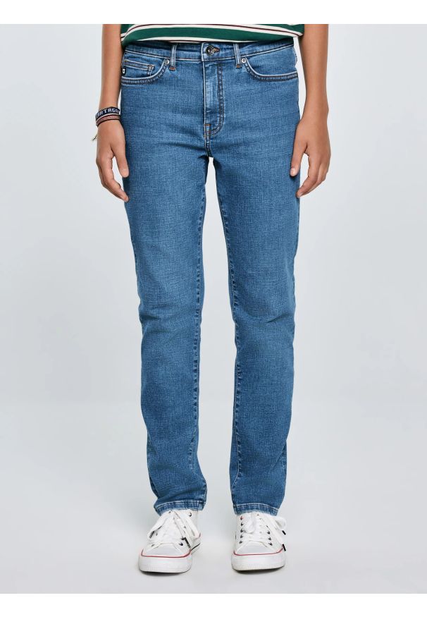 Big-Star - Jeansy chłopięce skinny niebieskie Eric 125. Stan: podwyższony. Kolor: niebieski. Materiał: jeans
