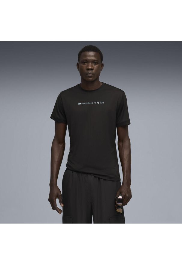 Puma - Męska koszulka RUN CLUB z grafiką PUMA Black. Kolor: czarny. Sport: bieganie
