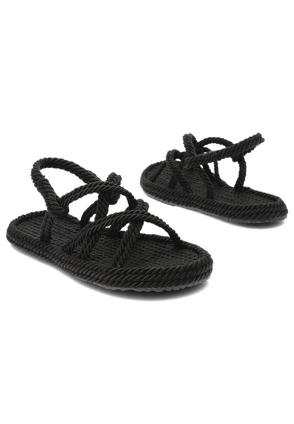 Czarne Sandały Venezia Modne Buty Na Lato. Okazja: na plażę. Kolor: czarny. Materiał: skóra, materiał. Sezon: lato. Styl: boho, klasyczny, elegancki