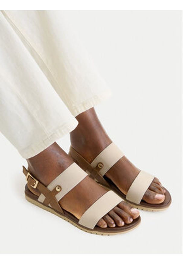 Beverly Hills Polo Club Sandały CEO-WS6262-10 Beżowy. Kolor: beżowy. Materiał: materiał