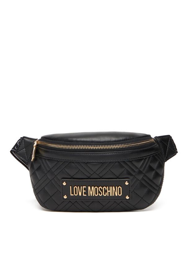 Love Moschino - LOVE MOSCHINO Saszetka nerka JC4003PP0NLA0000 Czarny. Kolor: czarny. Materiał: skóra