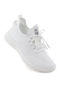 NEWS - Buty sportowe siatkowe lekkie białe News 3634. Kolor: biały. Materiał: tkanina. Szerokość cholewki: normalna #1