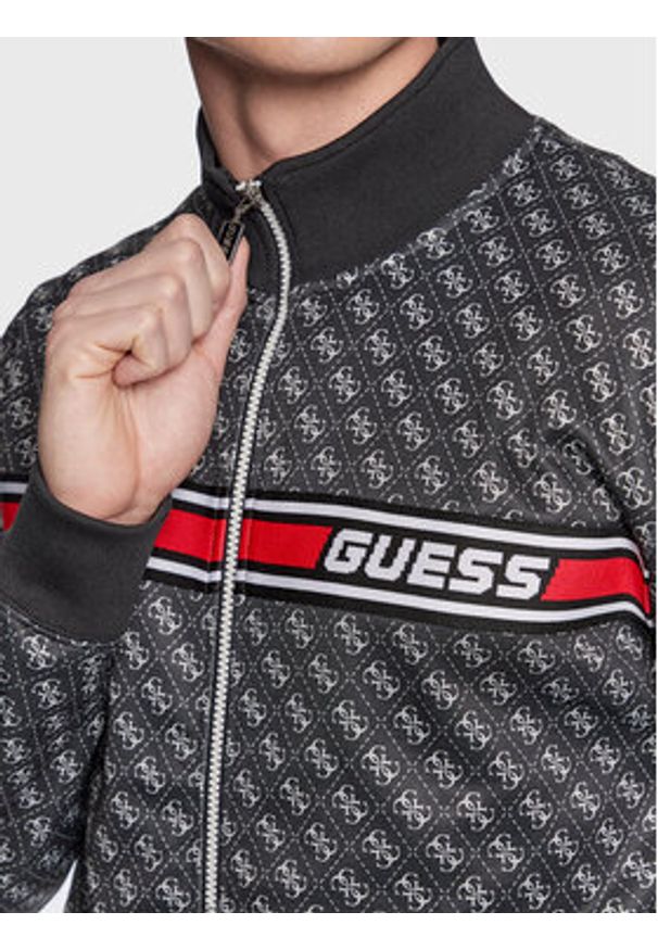 Guess Bluza Korbin Z2BQ06 FL04Q Czarny Regular Fit. Kolor: czarny. Materiał: bawełna