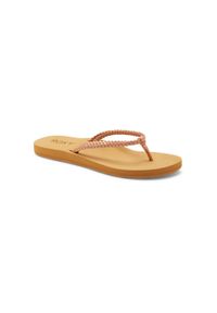 Roxy - Klapki plażowe dla Kobiety COSTAS. Okazja: na plażę. Kolor: różowy. Materiał: syntetyk. Wzór: napisy, kwiaty. Styl: sportowy
