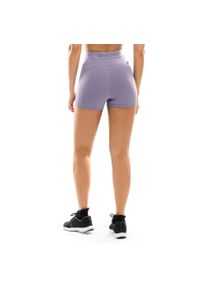 SIROKO - Damskie krótkie legginsy treningowe Fitness Siroko Eyre. Kolor: fioletowy. Materiał: materiał. Długość: krótkie. Sport: fitness