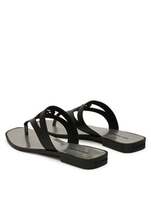 Karl Lagerfeld - KARL LAGERFELD Japonki Skoot II KL80407 Czarny. Kolor: czarny. Materiał: skóra