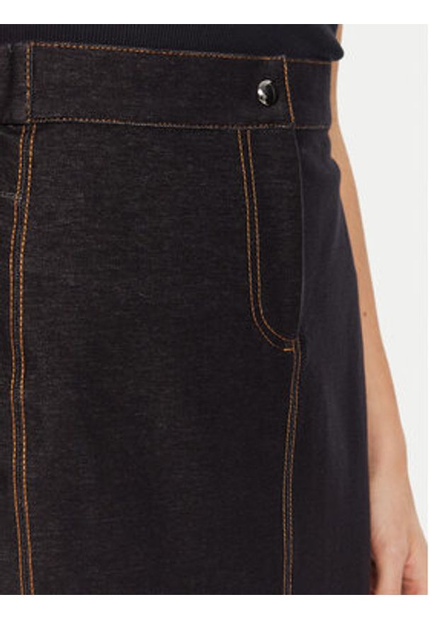 Max Mara Leisure Spódnica jeansowa Breda 2426776058 Granatowy Regular Fit. Kolor: niebieski. Materiał: syntetyk, bawełna