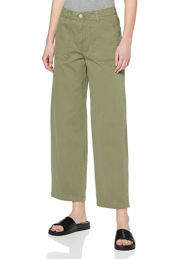 Lee - SPODNIE DAMSKIE LEE WIDE LEG LICHEN GREEN L31ULD82