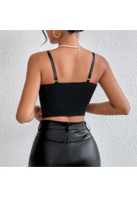 Intica - Koronkowy biustonosz top z regulowanymi ramiączkami Buna. Kolor: biały. Materiał: koronka. Wzór: koronka #8